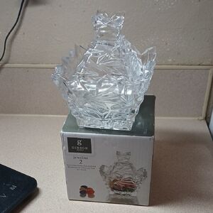 Gibson Jewelite Crystal Glass Art Piece